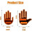 (Men) LED Back Window Car Sign with Remote Control Gesture Lighting for Amusing Vehicle Illumination 5