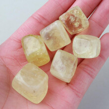 Natural Crystal Raw Stone 100g, Yellow Block Stone 1.5-2cm for Aromatherapy, Aquarium Decoration, Expansion Stone