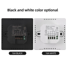 Termostato inteligente WiFi 3A/16A, 8,3x8,3x4 cm blanco