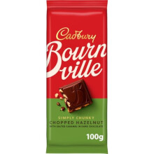 Cadbury Bournville Simply Chunky Chopped Hazelnut Bar 100g