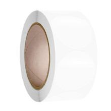 500 Pieces Clear Round Seal Stickers, Self Adhesive PVC Labels for Envelopes, Cards, Shipping Boxes, 1 Inch Size
