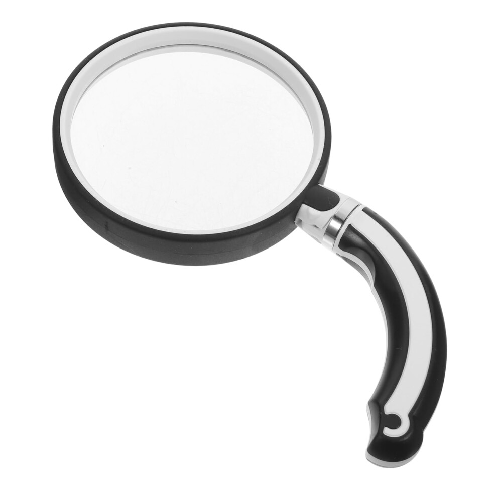 Handheld Magnifier Portable Reading Tool for Seniors, 3x Magnification, Rubber Grip, Lightweight, Reusable Magnifying Glass