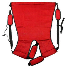 (Red) Patient Lift Sling Carrier Disabled Elderly Assist Strap Up Down Stairs Movingtransfer Belt For Home Hospital Nursing Supplies