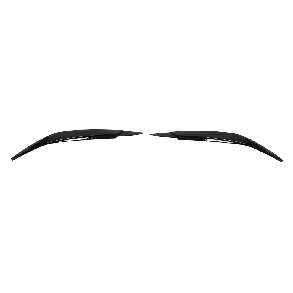 Headlight Eyebrow Trim For X6 E71 2008-2014 Glossy Pair Black 4251345845429