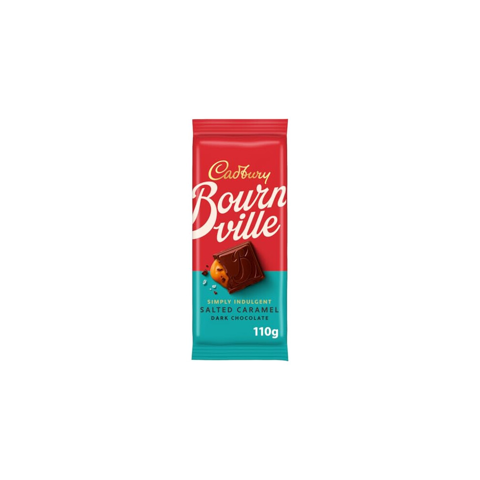 Cadbury Bournville Simply Salted Caramel Chocolate Bar 100 G Dark
