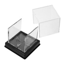 1Satz Transparent Baseball Display Case with Holder for Storing and Showcasing Baseballs, Softballs, and Golf Clubs