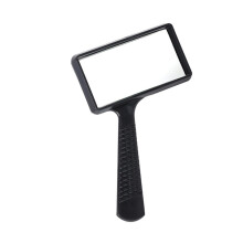 Rectangular Magnifying Glass with Non-Slip Handle Lightweight Handheld Loupe for Adults and Seniors Reading Newspapers and Books