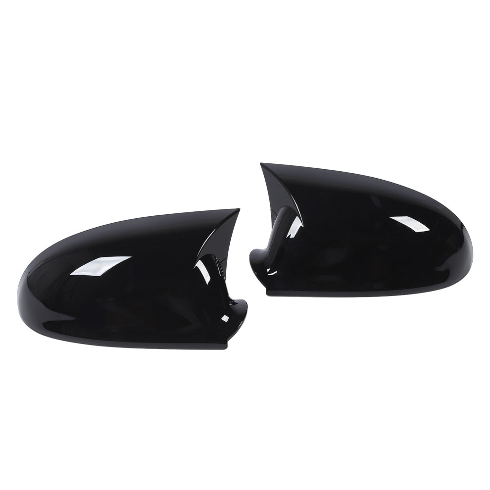 Rearview Mirror Cover For Mk5 2003-2009 Glossy Abs Pair Black 9481345847665
