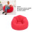 Premium Red Inflatable Flocking Sofa - Lightweight Foldable Versatile 5
