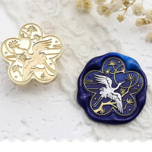 Wax Seal Set for Letters 2.8 cm Irregular Plum Blossoms Copper Head Wedding Invitations Scrapbooking 20 Styles