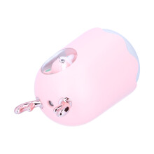 USB-Pinke Luftbefeuchter mit Nachtlicht, 300ML Desktop-Aromadiffusor