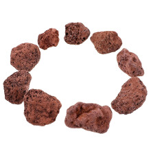 Pit Pond Rocks Aquarium Soil Rock Set for Fire Pit and Flower Pot Decoration, Volcanic Stone Aquarium Gravel, Natural Color