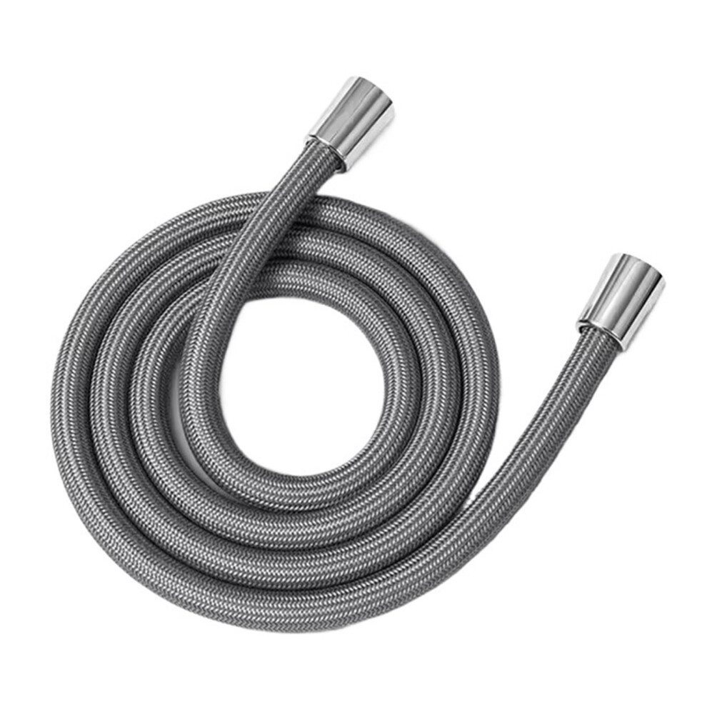 Hand Shower Hose 1.5M Grey, Flexible High-Pressure Shower Hose, Nylon Hose, Universal Gi/2 Interface For Bathroom Shower 6482260236186