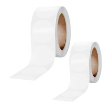 Transparent Seal Stickers Round Labels 2 Rolls for Gift Boxes Practical Adhesive Clear Stickers for Parties and Packages