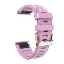 (Pink) Replacement Strap Fit For Garmin Fenix 5s Plus 6s Pro, Silicone 20mm Smartwatch Wristband