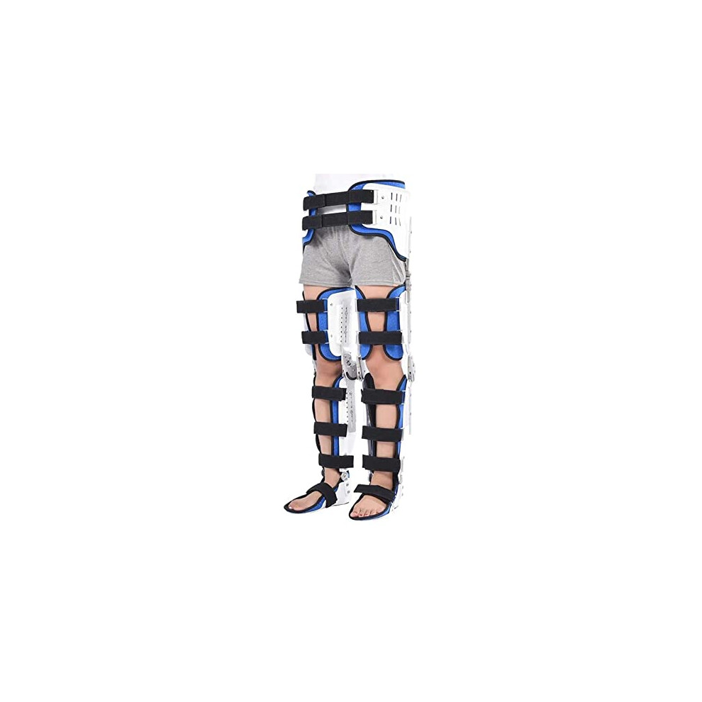 White Orthotic Foot Lifter Splint For Post-Operative Abduction, Stabilizing Hip Knee Ankle Foot Orthosis, Size L