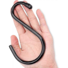 12 Pack Heavy Duty Large S Hooks, Rust-Free 5-1/2 inch S Hooks Hanger, Non Slip All-Purpose S Hook