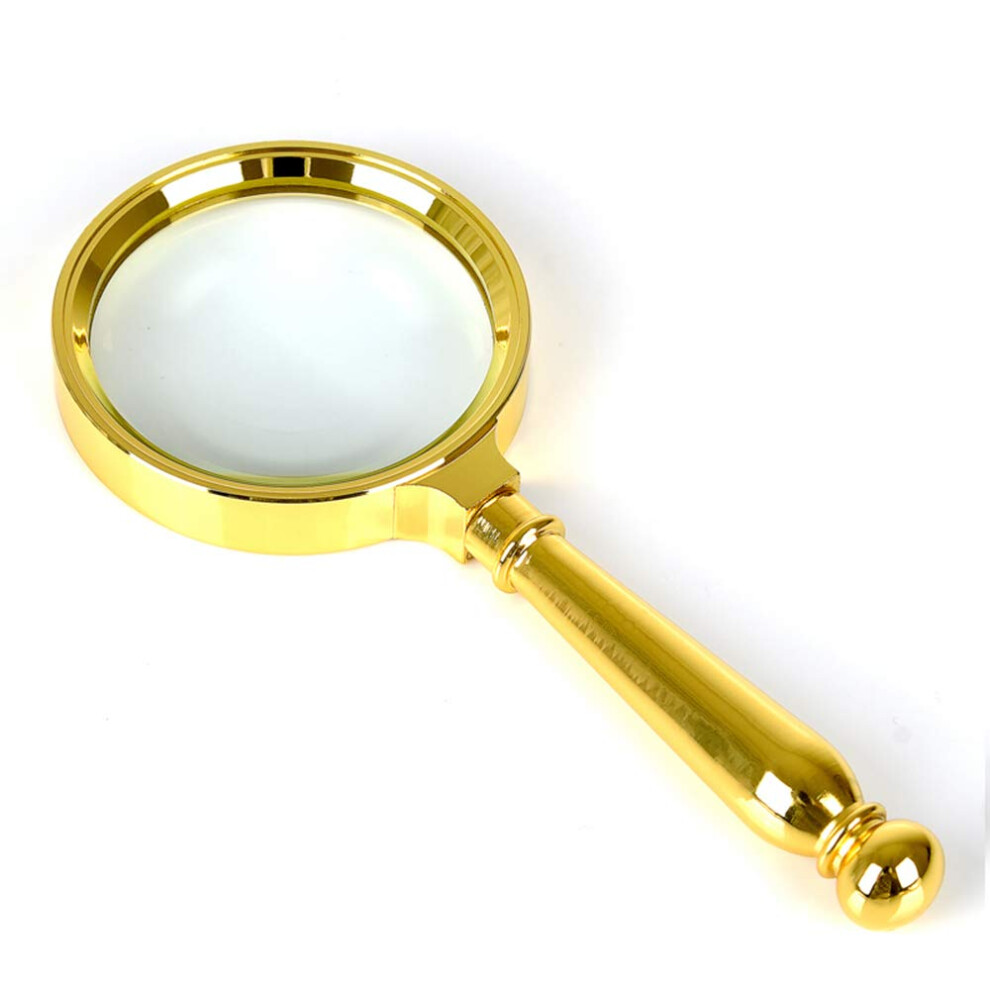 30x Handheld Magnifier for Seniors, Portable Reading Glasses with Detachable Metal Handle