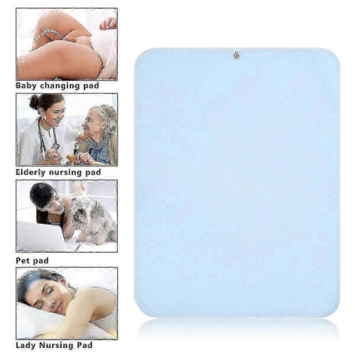 (Pink) Reusable Washable Absorbent Incontinence Bed Pads Sheet Mattress Protector 2