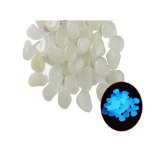 Aquarium Decorative Stones 1 cm Pack of 200 Glow in the Dark Fluorescent Pebbles for Aquariums and Home Vases
