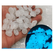 Aquarium Decorative Stones 200 Pack, Glow-in-the-Dark Artificial Rocks for Aquariums, Vases, and Walkways, White
