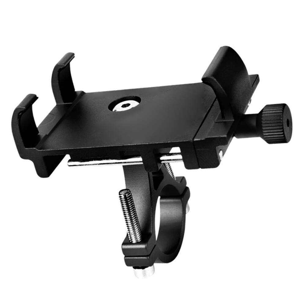 Aluminum Alloy Cycling Phone Holder Clamp For Bikes, 9X4.5x6.5cm, Black 5041345852942
