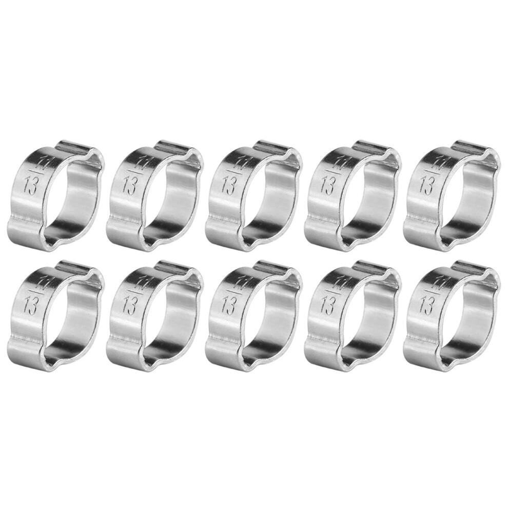 10pcs Zinc Plated Iron Galvanized Two Ear Hose