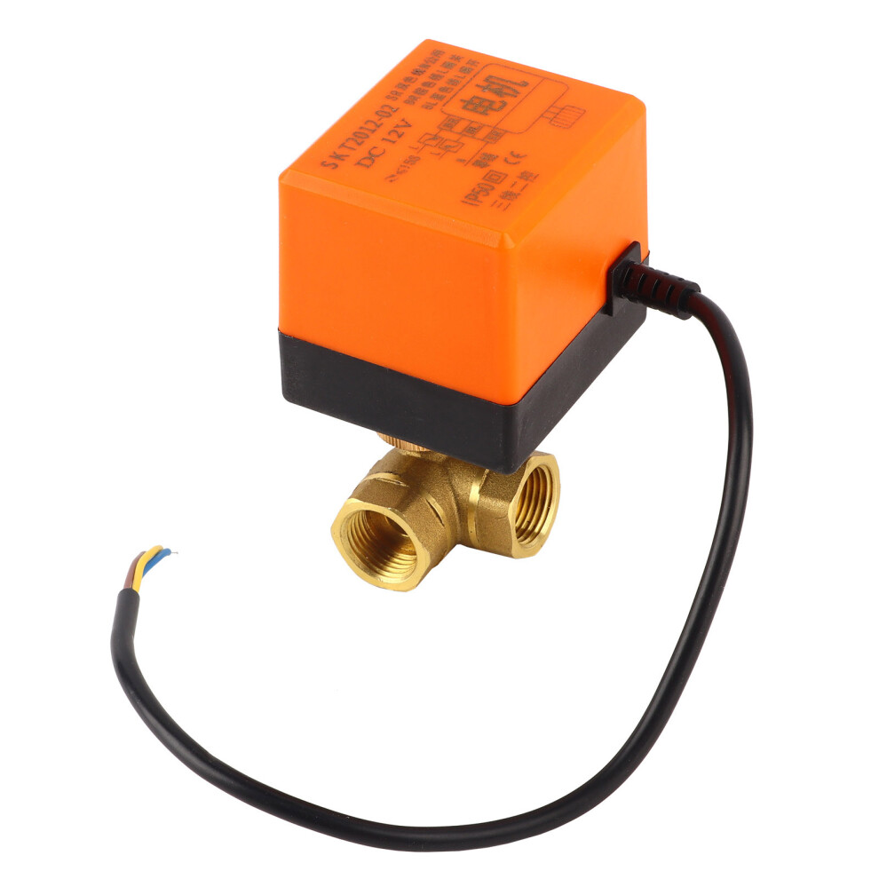 DN15 G1/2 Brass 3 Way Motorized Ball Electrical