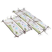 4pcs Baby Cot Bumper Set, Breathable Mesh, Soft, 132.5x25.5cm