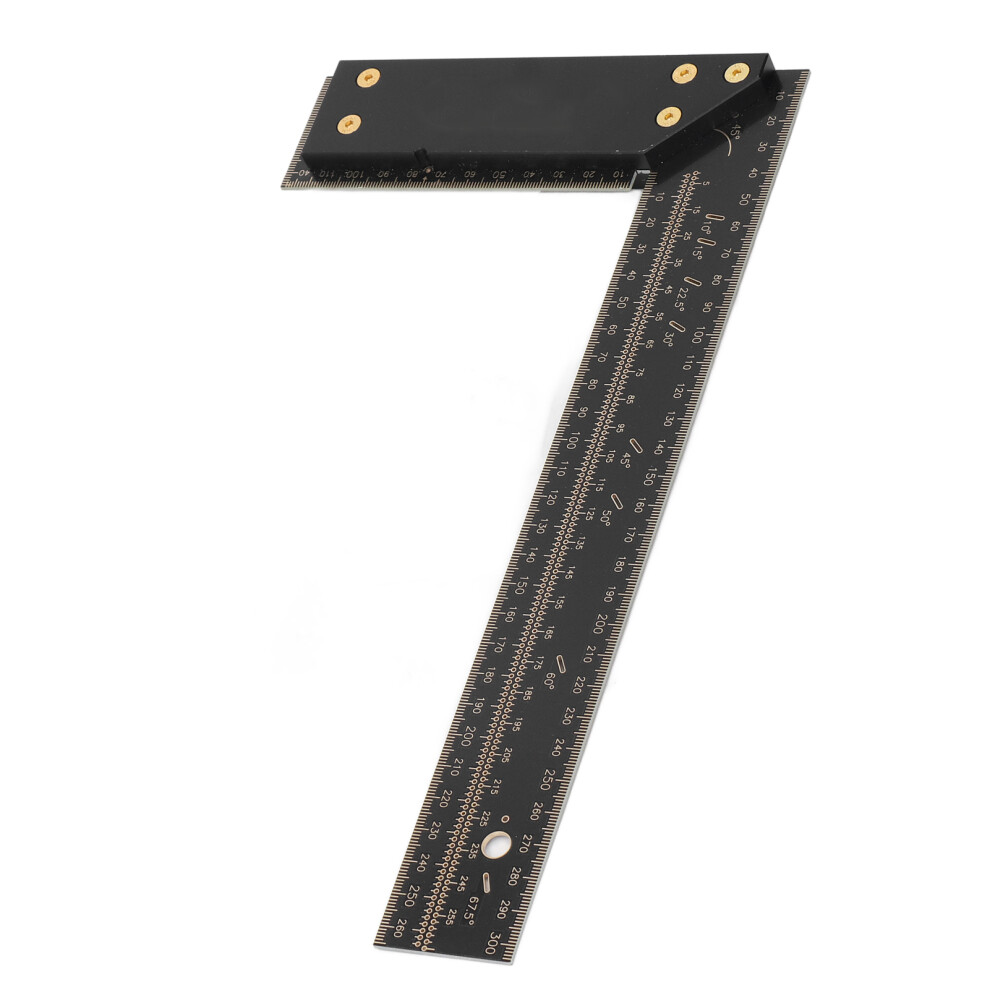 300Mm Aluminum Alloy L Type Ruler For Carpentry And Woodworking 4681345854358