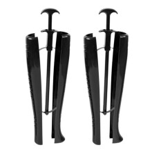 Boot Shaper Plastic Shoe Tree Inserts for Knee-High Boots, Black, With Handle, Boot Stretcher Support