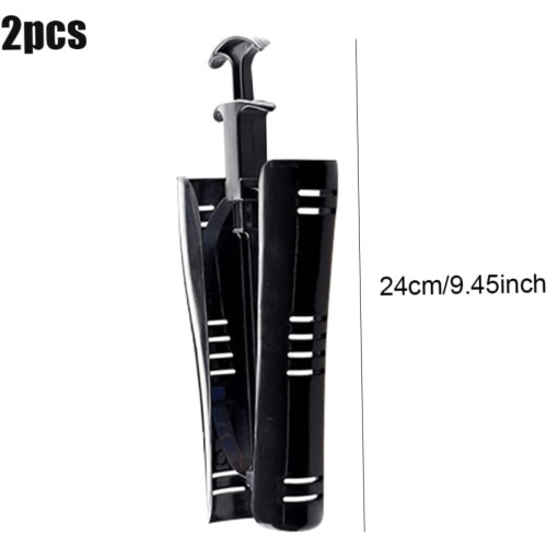 Boot Shaper Plastic Shoe Tree Inserts for Knee-High Boots, Black, With Handle, Boot Stretcher Support 2