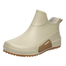 Men's and Women's Non-Slip Warm Rubber Rain Boots Beige Size 41 EU