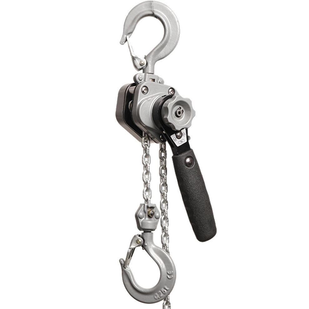 Mini Chain Hoist with 2 Heavy Duty Hooks, Manual Lever Chain Hoist with G80 Chain and Rubber Grip, 1/4 Ton, 5 Feet-image-OPC-PK82RFR-NEW