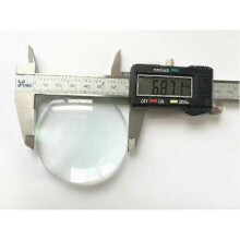 (Dia. 69mm) Diameter 50mm 61mm 69mm 75mm 100mm Optical Glass Condenser Convex Magnifying Glass Lens Diy 2x 3x Magnifier Lenses