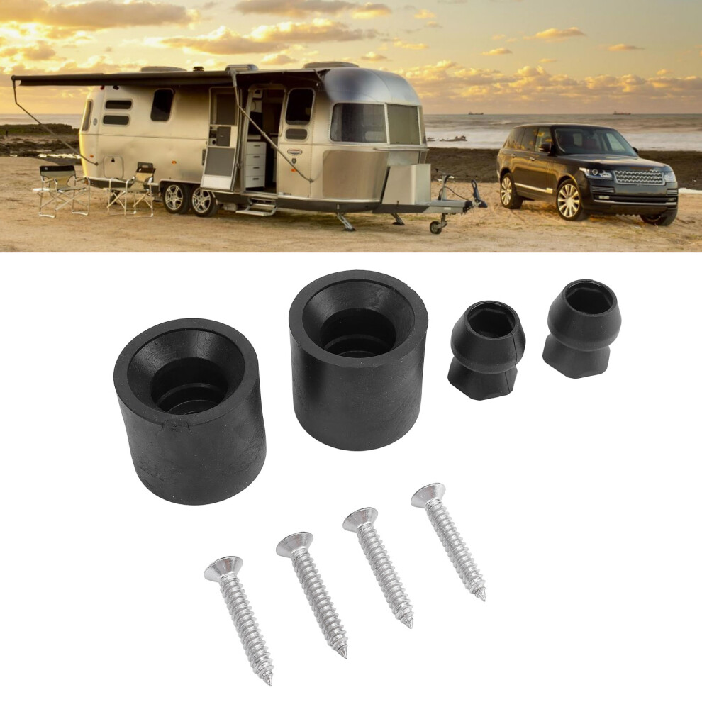2 Set Rubber Bumper Stop Cone For Rv Boat Trailer Door Impact Protection 8731345858361