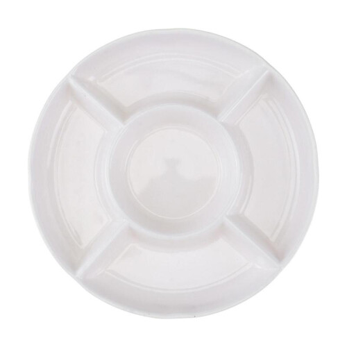 - inch Divided Serving Platters 5- Condiment Serving Tray Snack Fruit Candy Appetizer Serving Dishes for Home Restrant 1