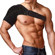 Healthy Lab Co Compression Shoulder Brace for Men And Women Rotator Cuf - for Sprains, Arthritis, Sore Arm, Torn Rotator Cuffs