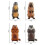 Groundhog Solid Pvc Action Figure Desktop Decorative Ornament Collection Gift 4