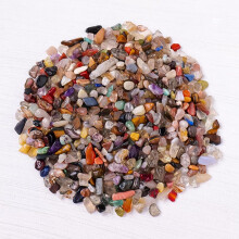 Natural Crystal Gravel 1 kg, 5–7 mm Colored Natural Stone for Aquariums, Planters, and Decorative Ornamentation