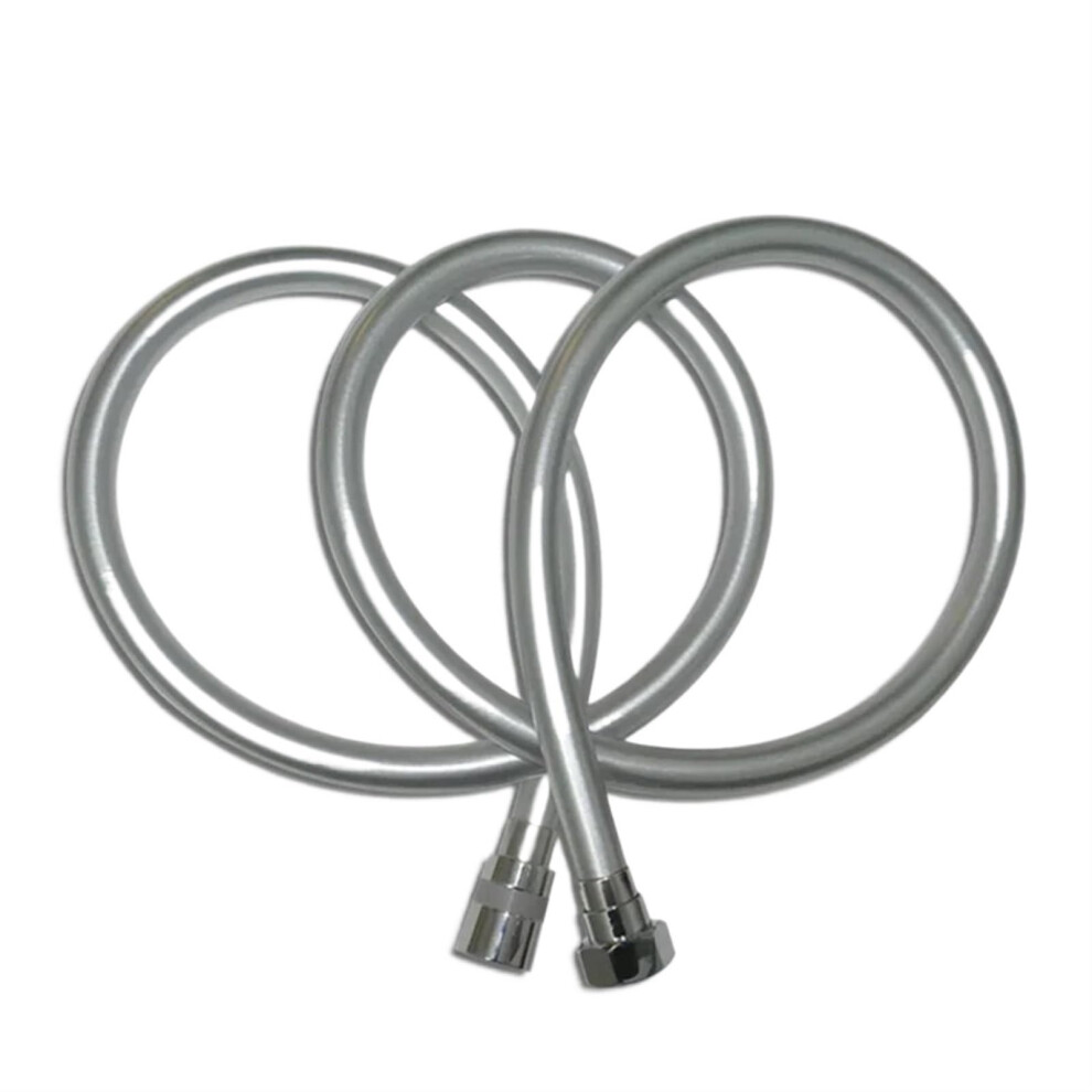 Universal Brauseschlauch Hochdruck 200Cm Silber Flexibel 360 Drehbar Dusche Schlauch Fã¼R Handheld Duschkopf 6482260242576