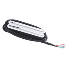 Elektrische Gitarrenteile: 11K Dual Hot Rail Humbucker Pickup Weiß Silber Rails