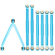 Aluminiumlegierungs-RC-Zugstangen-Set für 1/24 RC Auto, Blau