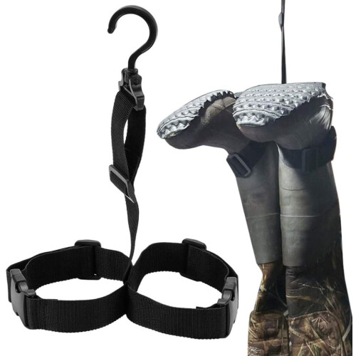 Fishing Waders Hanger Adjustable Boot Hanging Strap for Drying Wading Boots, Waterproof Storage Solution, Durable Design 2
