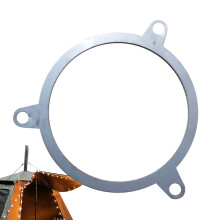 Chimney Roof Holder, Stainless Steel Fireplace Clamp Ring for 2.4-2.8 Inch Smoke Liner, 7cm Protection Clamp for Outdoor Installation