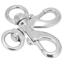 316er Edelstahl Tauch-Schnappkarabiner 80mm, Drehauge, 90g