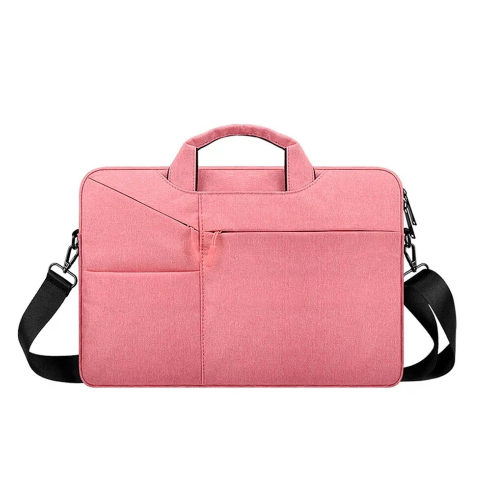 Laptop Shoulder Bag Waterproof 15.6 Inch Sleeve Compatible With 14-15.4 Inch Notebooks Computer Handbag Pink 6482260244815