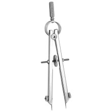 Wear-Resistant Leather Compass, Reusable Spring Compass for Geometry, Ideal for Screen Door Measurements
