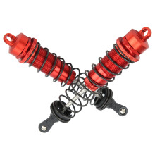 2 Stück 140mm Ölfüllungs- justierbare Stoßdämpfer für 1/8 RC Auto Rot Metall