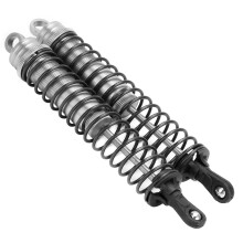 Paar 144mm Ölgefüllte, verstellbare Stoßdämpfer für 1/8 RC-Autos, Silber